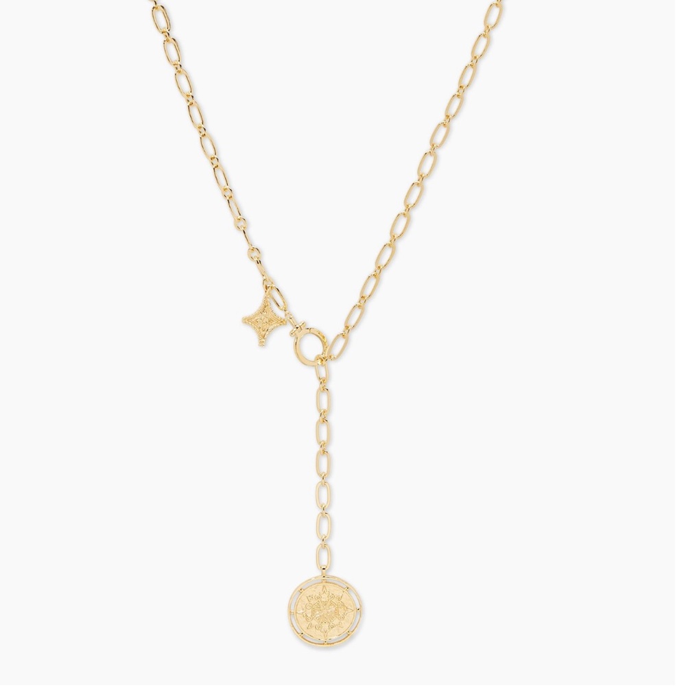 Gorjana Maya Coin Clasp Lariat